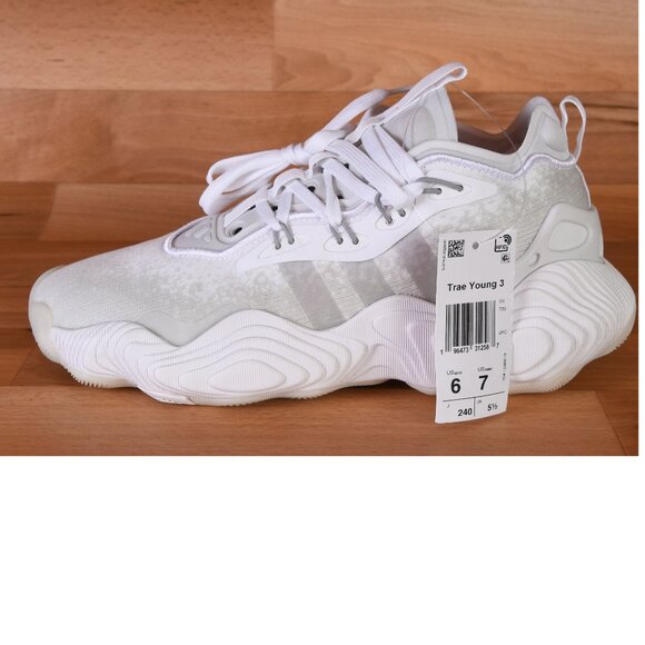 Adidas Trae Young 3 Men\'s Size 9.5 - White Basketball Shoes IF2102 main image 9